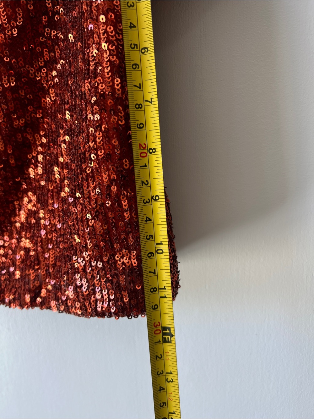 Anthropologie Copper Sequin Short-Sleeve Blouse - Picture 8 of 10
